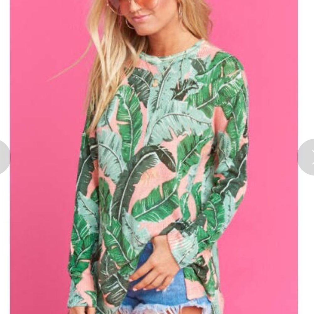 Mumu Bonfire Sweater in Beverly Barbie π - Picture 3 of 7
